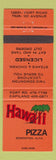 Matchbook Cover - Hawaii Pizza Edmonton AB