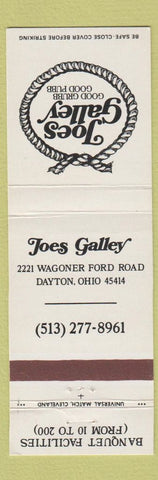 Matchbook Cover - Joes Galley Dayton OH