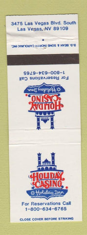 Matchbook Cover - Holiday Inn Casino Las Vegas NV