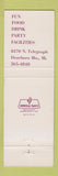 Matchbook Cover - Dimple's Restaurant Dearborn Heights MI girlie