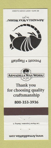 Matchbook Cover - Armadilla Wax Works Prescott Flagstaff AZ