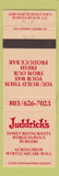 Matchbook Cover - Juddrick's Restaurants Myrtle Beach SC