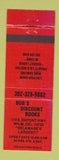 Matchbook Cover - Bob's Books Porn Wilmington DE strip club