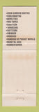 Matchbook Cover - Bob's Books Porn Wilmington DE strip club