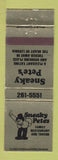Matchbook Cover - Sneaky Pete's Livonia MI WEAR
