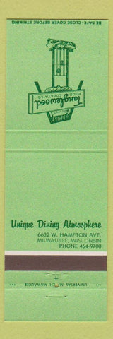 Matchbook Cover - Tanglewood Restaurant Milwaukee WI