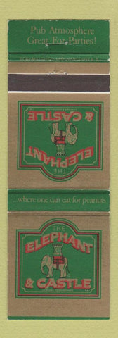 Matchbook Cover - Elephant and Castle Toronto Ottawa London Sarnia ON