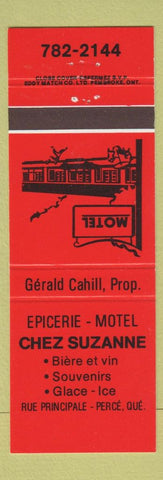 Matchbook Cover - Motel Chez Suzanne Perce QC