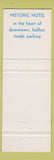 Matchbook Cover - The Carleton Halifax NS WEAR