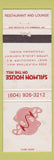 Matchbook Cover - Salmon House on the Hill West Vancouver BC WEAR