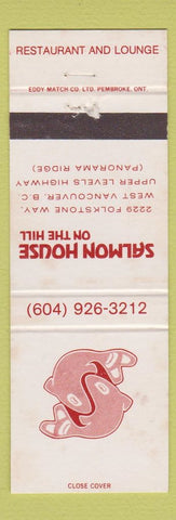 Matchbook Cover - Salmon House on the Hill West Vancouver BC WEAR