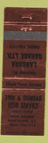 Matchbook Cover - 29th and Dunbar Esso oil gas Langara Garage Vancouver BC WEAR