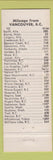 Matchbook Cover - 29th and Dunbar Esso oil gas Langara Garage Vancouver BC WEAR