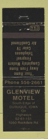 Matchbook Cover - Glenview Motel Dubuque IA WEAR