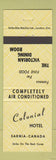 Matchbook Cover - Colonial Hotel Sarnia ON