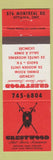 Matchbook Cover - Crestwood Motel Tavern Restaurant Ottawa ON