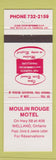 Matchbook Cover - Moulin Rouge Motel Welland ON