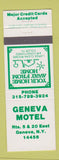 Matchbook Cover - Geneva Motel Geneva NY