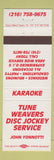 Matchbook Cover - Karaoke Disc Jockey John Yonnotti Cleveland?