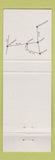 Matchbook Cover - Kenney Lounge Strip Club girlie Kenney IL GREEN
