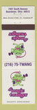 Matchbook Cover - Magic Twanger Boardman OH frog