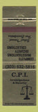 Matchbook Cover - CPI Investications Security