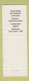 Matchbook Cover - Platte Valley Inn Julesburg Colorado