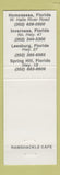 Matchbook Cover - Ram Shackle Cafe Homosassa Inverness Leesburg FL