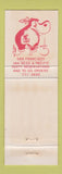 Matchbook Cover - Hippo Hamburgers San Francisco CA WEAR