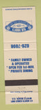 Matchbook Cover - Sir Joh's Seafood Steaks Myrtle Beach SC