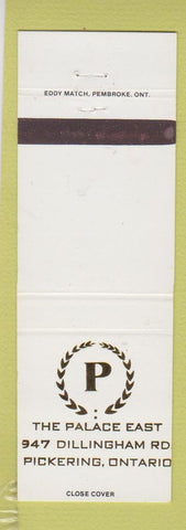 Matchbook Cover - Palace East Pickering ON