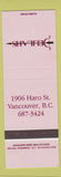 Matchbook Cover - Delilah's Vancouver BC