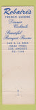 Matchbook Cover - Maison Gerard Beverly Hills Universal City CA