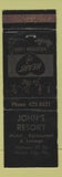 Matchbook Cover - John's Resort Haines City FL WEAR