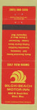 Matchbook Cover - Biloxi Beach Motor Inn Biloxi MS