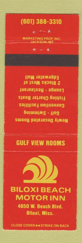 Matchbook Cover - Biloxi Beach Motor Inn Biloxi MS