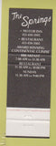 Matchbook Cover - The Springs New Ashford MA