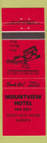 Matchbook Cover - Mountview Hotel Rocky Mountain House AB