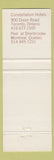 Matchbook Cover - Constellation Hotel Toronto ON Montreal QC