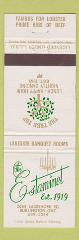 Matchbook Cover - The Esaminet Burlington ON