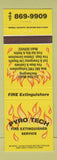 Matchbook Cover - Pyro Tech Fire Extinguisher