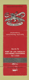 Matchbook Cover - Yankee Whaler San Pedro CA WEAR