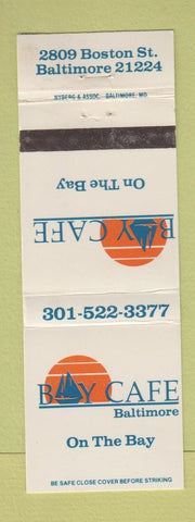 Matchbook Cover - Bay Cafe Baltimore MD WEAR