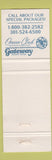 Matchbook Cover - Ocean Club Restaurant Gateway Hotel Ocean City MD
