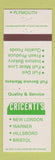 Matchbook Cover - Cricenti's New London Warner Hillsboro Plymouth NH