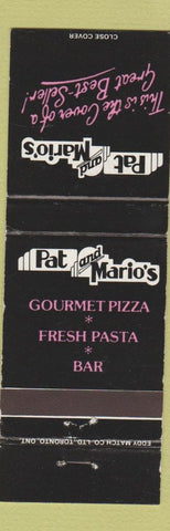 Matchbook Cover - Pat and Mario's Pizza