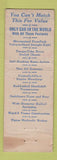 Matchbook Cover - 1940 Buick Harpster Chevrolet Warriors Mark PA WORN