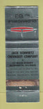Matchbook Cover - 1963 Oldsmobile Jack Schwirtz Chevrolet Elizabeth IL WORN