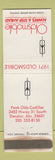 Matchbook Cover - 1971 Oldsmobile Decatur AL WORN