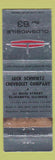 Matchbook Cover - 1963 Oldsmobile Jack Schwirtz Chevrolet Elizabeth IL WEAR